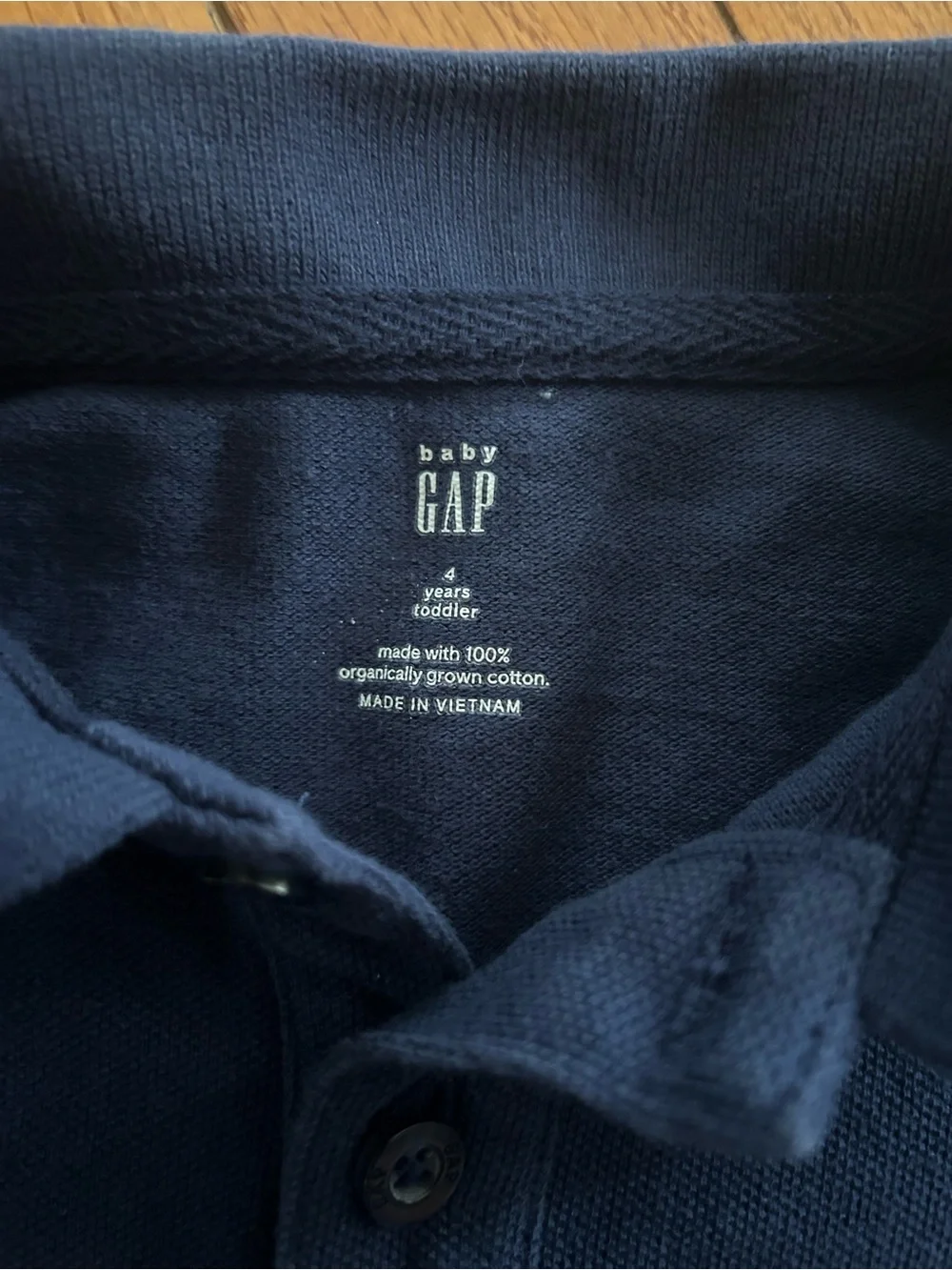 Gap Navy Blue Polo Shirt Toddler Boy 4